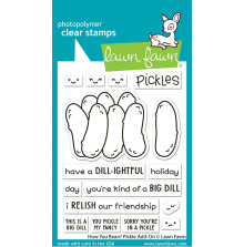 Lawn Fawn Clear Stamps 3X4 - How You Bean? Pickle Add-On LF3907