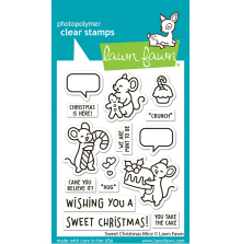 Lawn Fawn Clear Stamps 3X4 - Sweet Christmas Mice LF3568