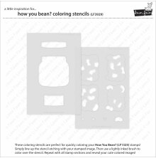 Lawn Fawn Coloring Stencils - How You Bean? LF3929