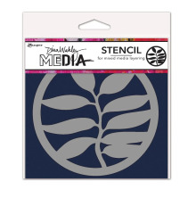 Dina Wakley MEdia Stencils 5X5 - A Frond Coaster