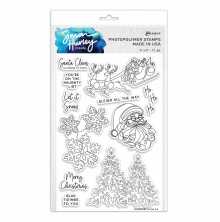 Simon Hurley create. Clear Stamps 6X9 - Ho Ho Ho