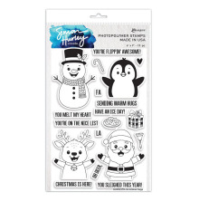 Simon Hurley create. Clear Stamps 6X9 - Christmas Hugs