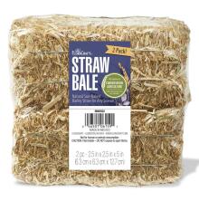 FloraCraft Decorative Natural Straw Bale 2/Pkg
