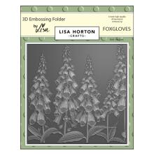 Lisa Horton Crafts Embossing Folder 6X6 - Foxgloves