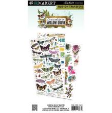 49 And Market Rub-On Transfer Set 6X12 - Curiosities In Willow Grove Essential
