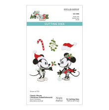 Spellbinders Dies - Classic Mouse Christmas Embellishments