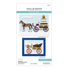Spellbinders Dies - Christmas Horse-Drawn Wagon