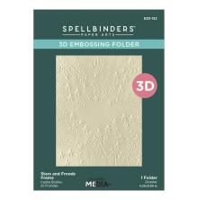 Spellbinders 3D Embossing Folder By Dina Wakley - Star and Fronds