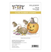 House Mouse Cling Rubber Stamp - Trick Or Treat!