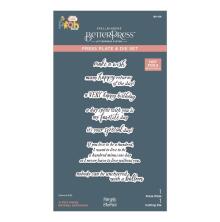 Spellbinder BetterPress Plate &amp; Die Set - A Very Happy Birthday Sentiments