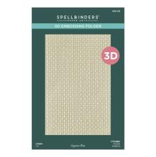 Spellbinders 3D Embossing Folder - Linen