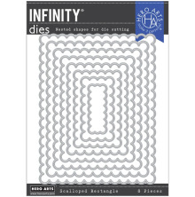 Hero Arts Infinity Nesting Dies - Scalloped Rectangles