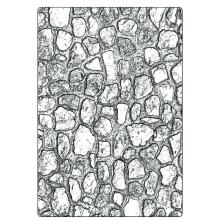 Tim Holtz Sizzix 3-D Texture Fades Embossing Folder A5 - Cobblestone 666959