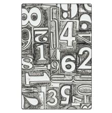 Tim Holtz Sizzix 3-D Texture Fades Embossing Folder A5 - Numbered 667081