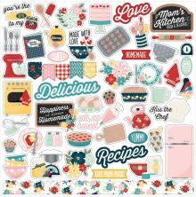 Echo Park Cardstock Stickers 12X12 - Moms Kitchen