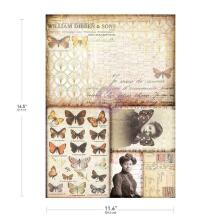 Prima Finnabair A3 Decoupage - Southhampton Butterflies