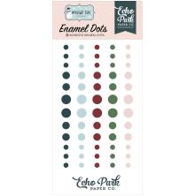 Echo Park Adhesive Enamel Dots 60/Pkg - Winter Fun