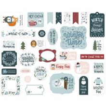 Echo Park Cardstock Die-Cuts 33/Pkg - Winter Fun Icons