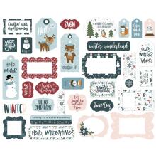 Echo Park Cardstock Die-Cuts 33/Pkg - Winter Fun Frames &amp; Tags