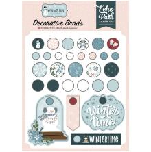 Echo Park Adhesive Decorative Brads - Winter Fun