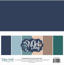 Echo Park Solids Collection Kit 12X12 - Snow Day