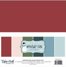 Echo Park Solids Collection Kit 12X12 - Winter Fun
