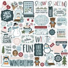 Echo Park Cardstock Stickers 12X12 - Winter Fun