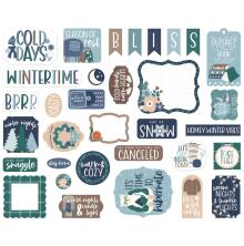 Echo Park Cardstock Die-Cuts 33/Pkg - Snow Day Icons