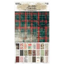 Tim Holtz Idea-Ology Backdrops Cardstock 6X10 - Christmas TH94443