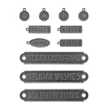 Tim Holtz Idea-Ology Word Plaques + Tags - Christmas TH94446