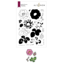 Altenew Clear Stamp And Die Build A flower - Wild Rose