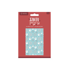 Crafters Companion 2D Embossing Folder Santa Paws 4X6 - Snowflakes &amp; Paws