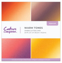 Crafters Companion 6X6 Ombre Glitter Pad - Warm Tones