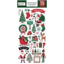 Echo Park Chipboard Stickers 6X13 - Christmas Express Accents