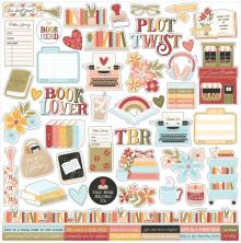 Echo Park Cardstock Stickers 12X12 - Bookish