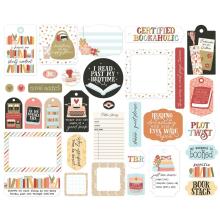 Echo Park Cardstock Die-Cuts 34/Pkg - Bookish Frames &amp; Tags
