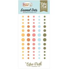 Echo Park Adhesive Enamel Dots 60/Pkg - Bookish