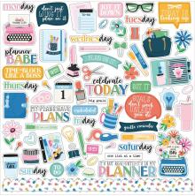 Echo Park Cardstock Stickers 12X12 - Plan On It