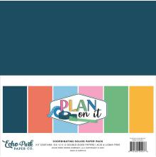 Echo Park Solids Collection Kit 12X12 - Plan On It