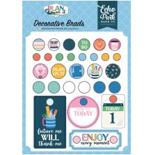 Echo Park Adhesive Decorative Brads - Plan On It