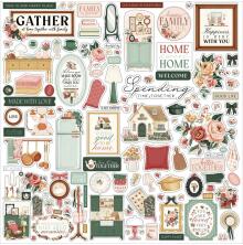 Carta Bella Cardstock Stickers 12X12 - Feels Like Home