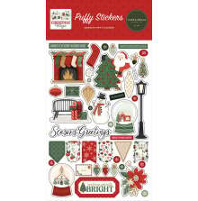 Carta Bella Puffy Stickers - Christmas Village