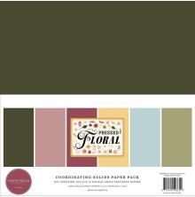 Carta Bella Solids Collection Kit 12X12 - Pressed Floral