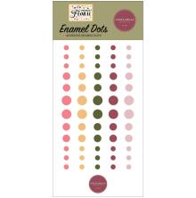 Carta Bella Adhesive Enamel Dots 60/Pkg - Pressed Floral