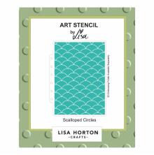 Lisa Horton Crafts Layering Stencils 5X7 - Scalloped Circles