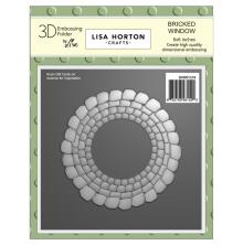 Lisa Horton Crafts Embossing Folder 6X6 - Bricked Window