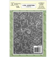 Lisa Horton Crafts Embossing Folder 5X7 - Lovely Lace