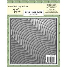 Lisa Horton Crafts Embossing Folder 6X6 - Piece Of My Heart