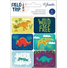 Shimelle Field Trip Lenticular Stickers 6/Pkg - Dinosaurs UTGENDE