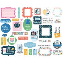 Echo Park Cardstock Die-Cuts 34/Pkg - Plan On It Icons